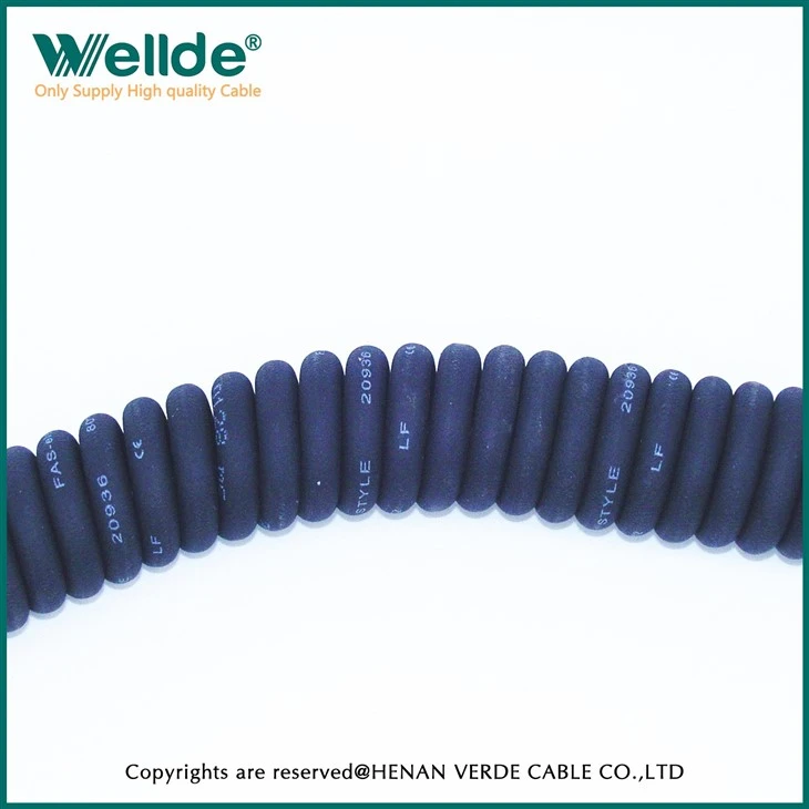 Spring Wire PVC Insulated Spiral Coil Cable