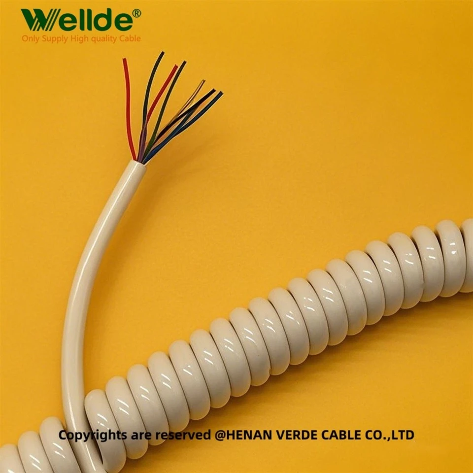 Flexible Copper PUR Coiled Spiral Cable