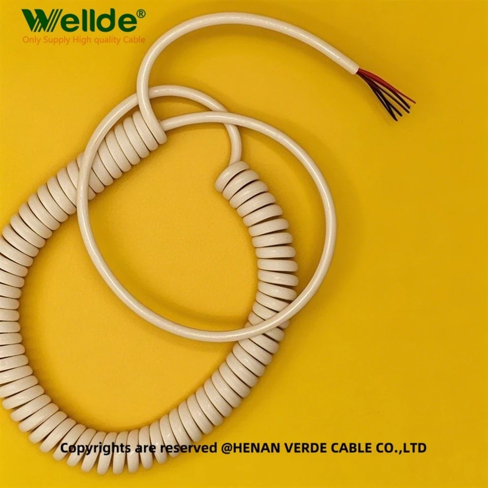 Flexible Copper PUR Coiled Spiral Cable
