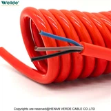 Trožilni crveni spiralni kabel